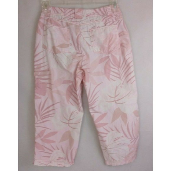 Jamaica Bay Petite Discover Paradise Women's Pink Tropical Floral Design Size 4P - Picture 3 of 9